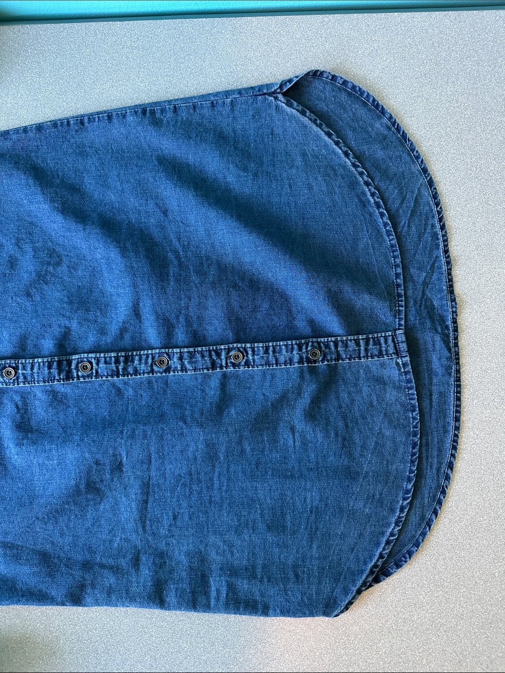 ABERCROMBIE & FITCH | MEDIUM PETITE | DENIM DRESS - Picture 5 of 7